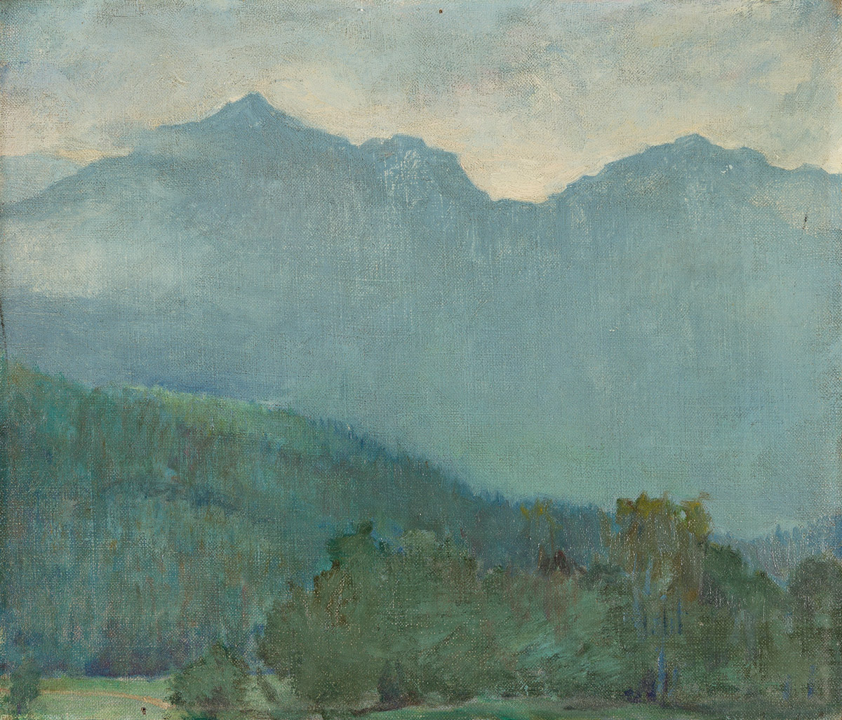 ARTHUR B. DAVIES Mountainous Landscape.
